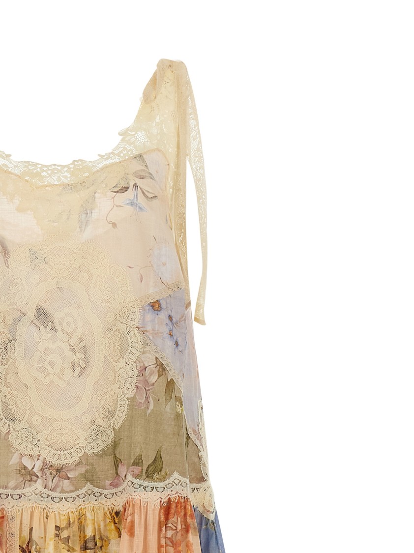 Zimmermann 'cascadian' Dress In Neutral