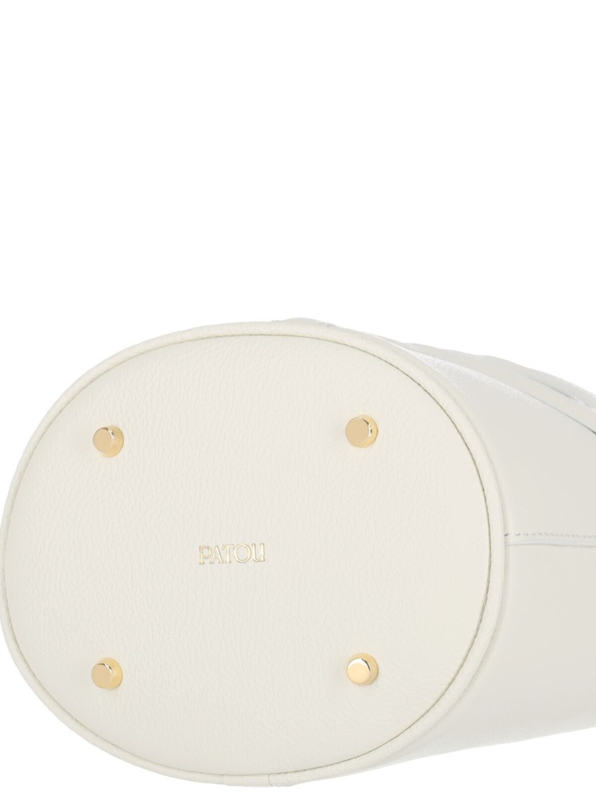 Patou "jp" Small Bucket Bag – White In White