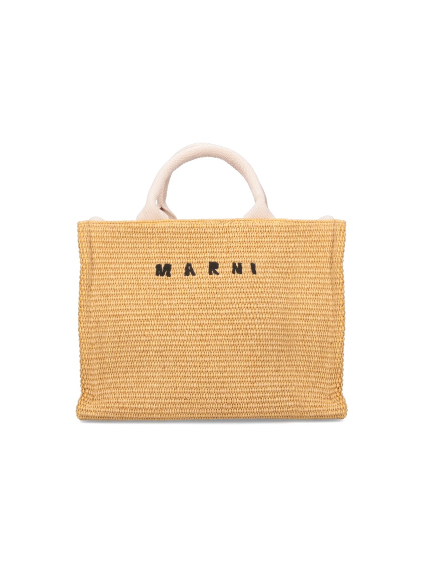 Marni Small "east/west" Tote Bag – Beige