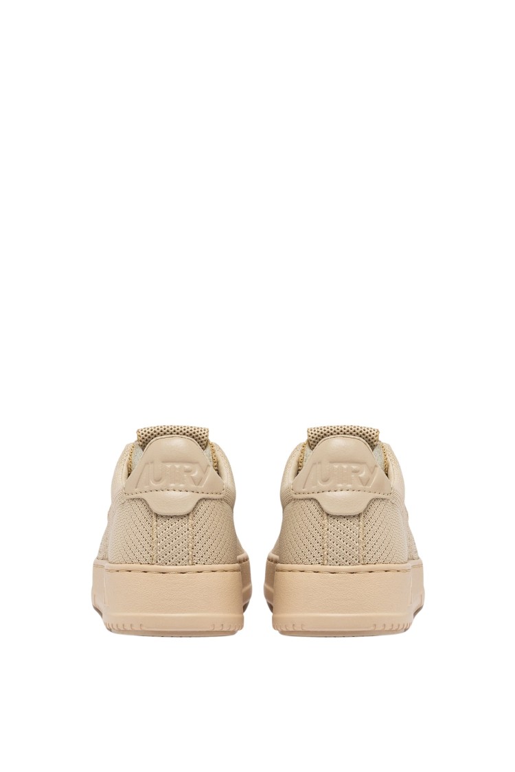 Autry Low Knit Sneakers With Textured Mesh Upper