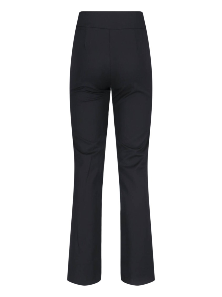 DIESEL DIESEL HIGH-WAISTED BOOTCUT TROUSERS WITH SUBTLE CUT-OUT DETAIL
