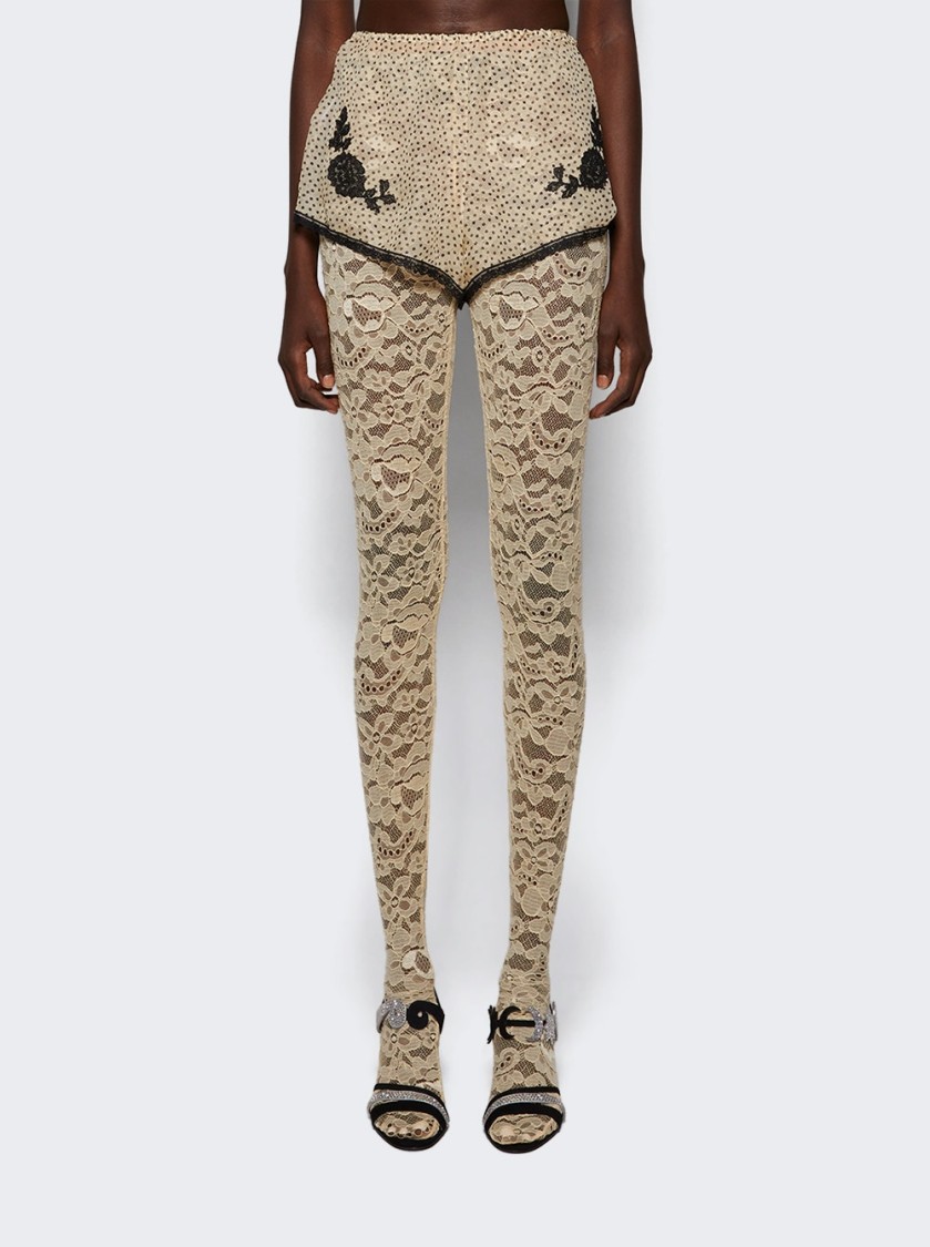 Valentino Silk Lace-detail Shorts