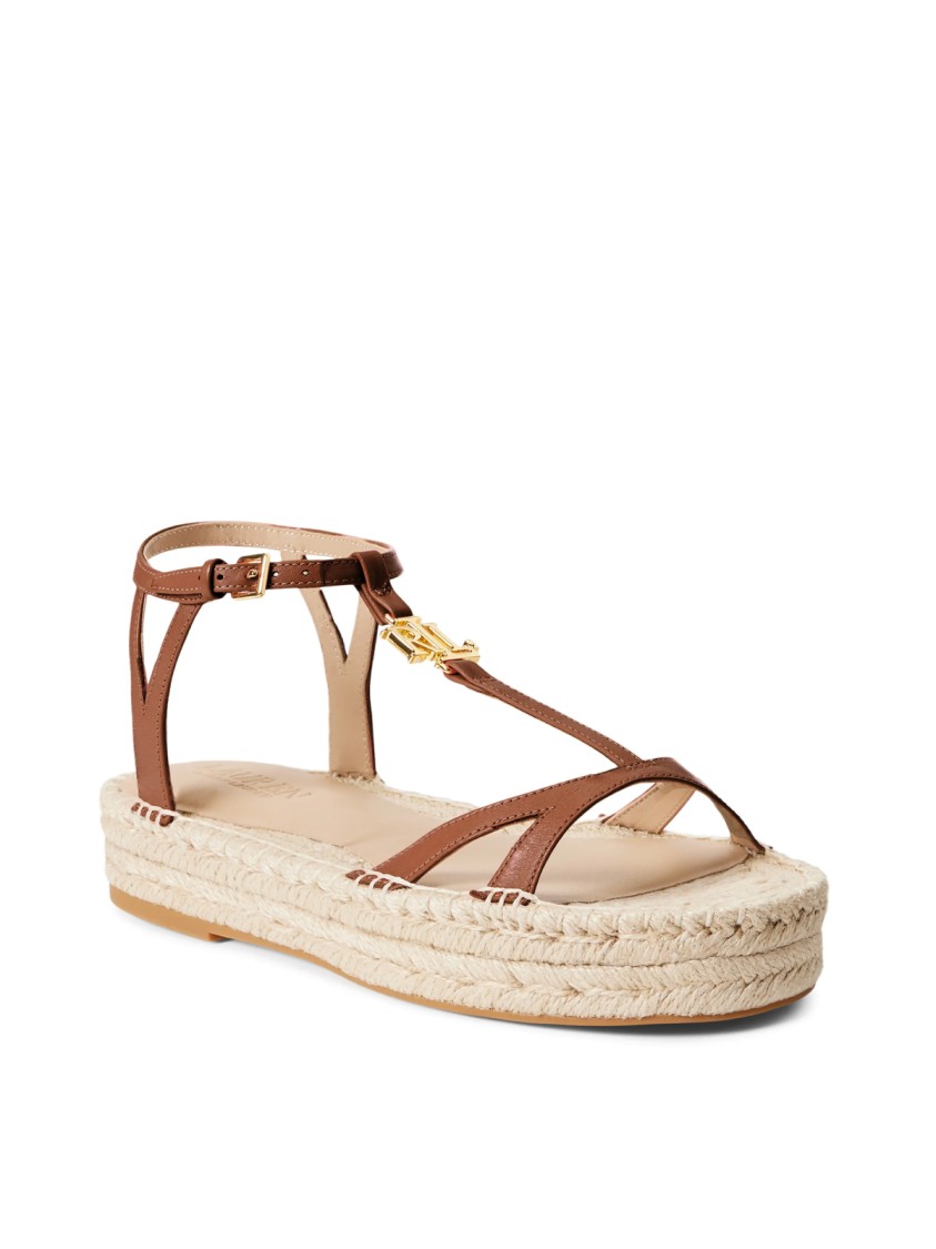 Polo Ralph Lauren Payton Espadrilles Sandals In Brown