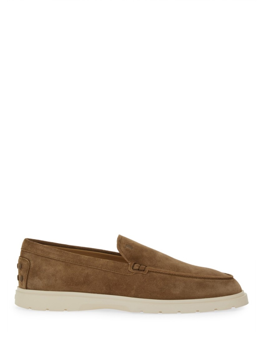 Tod's Leather Slipper Loafer In Brown