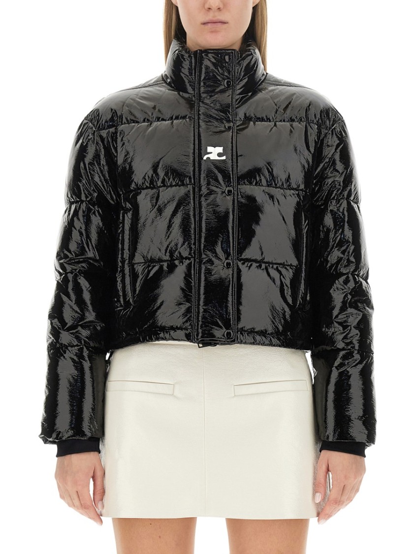 COURRÈGES COURRÈGES SHORT VINYL DOWN JACKET
