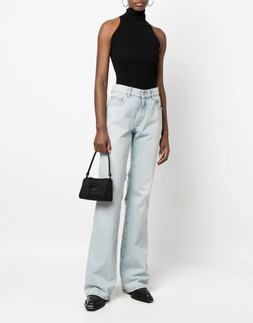 Palm Angels Big Palm Mini Shoulder Bag In Black