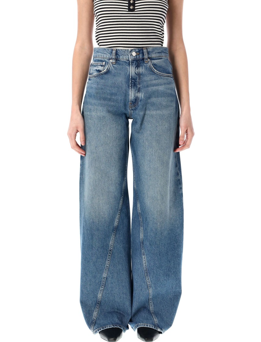Anine Bing Briley Straight-leg Jeans In Blue