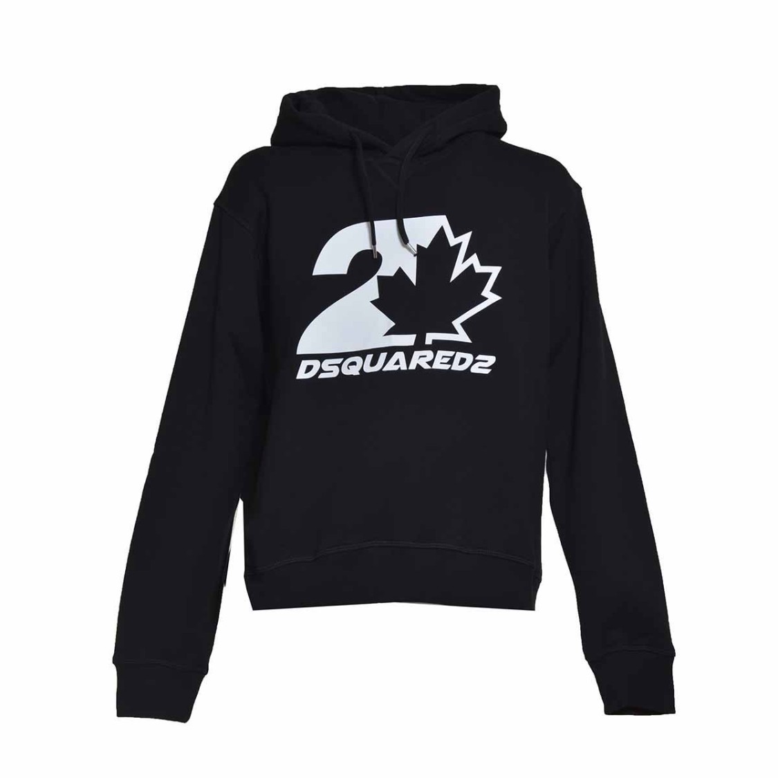 Dsquared2 Printed Hoodie In Black