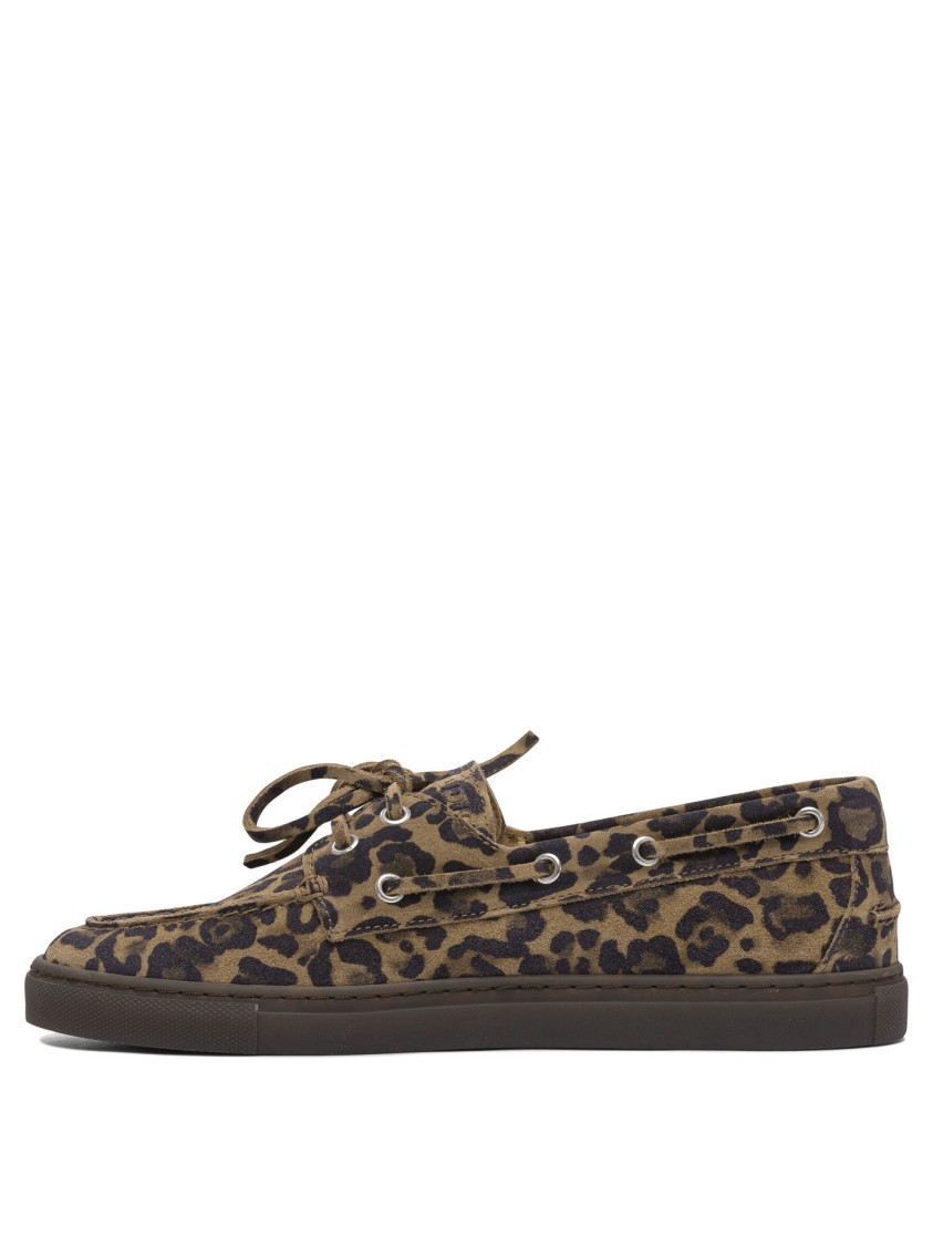Copenhagen Leopard Print Leather Loafers In Multi