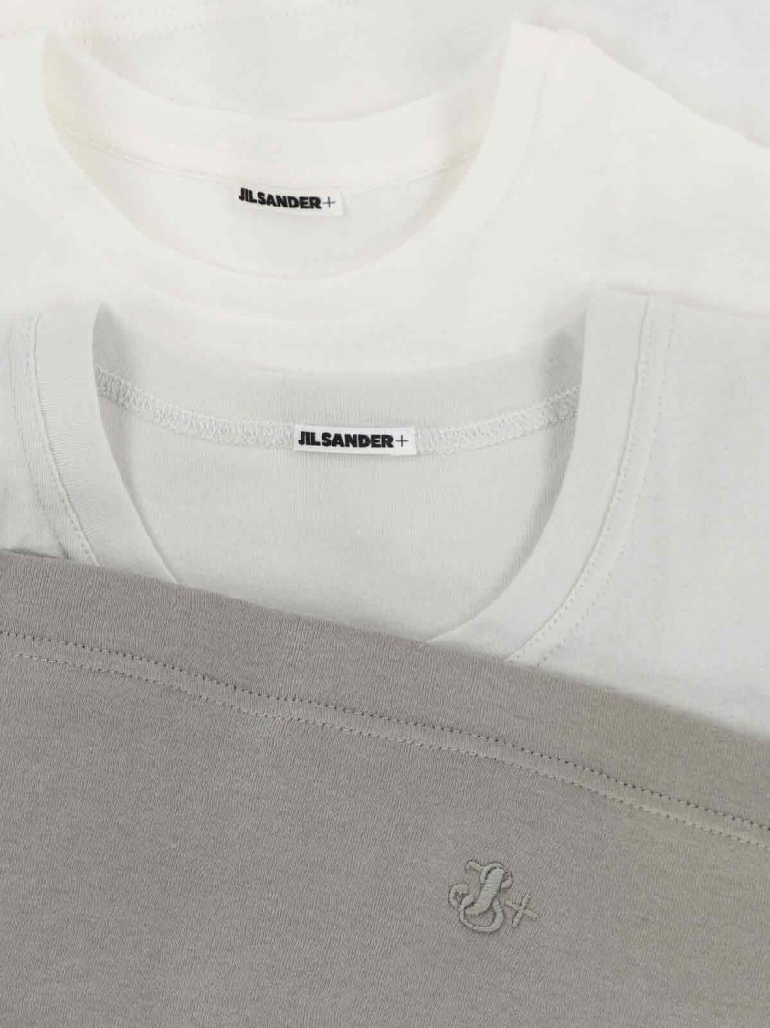 Jil Sander Tank Top Set Of 3 - White, Cream & Green
