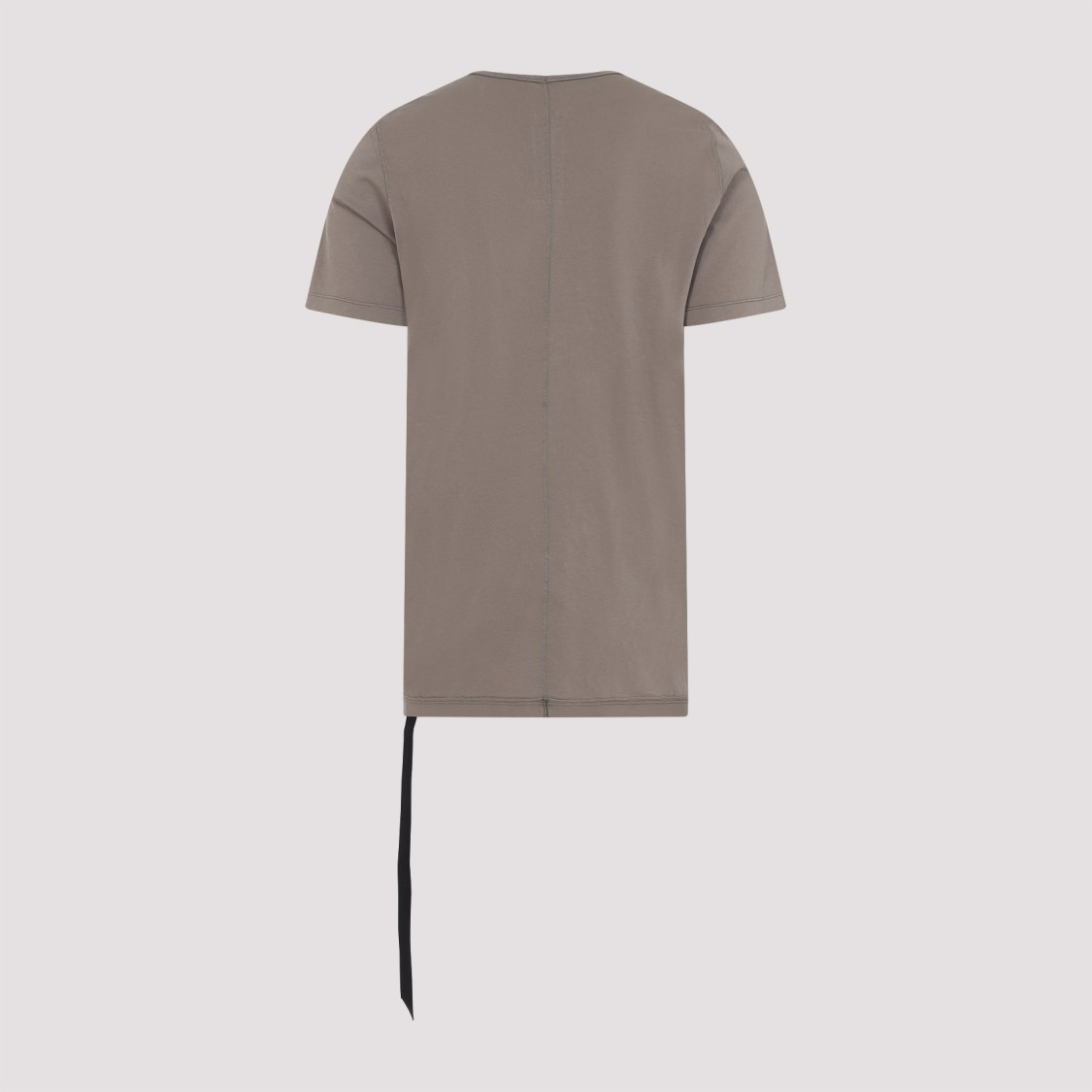 Shop Rick Owens Drkshdw Drkshdw By Rick Owens Dust Grey Level T-shirt With Unique Side Strap
