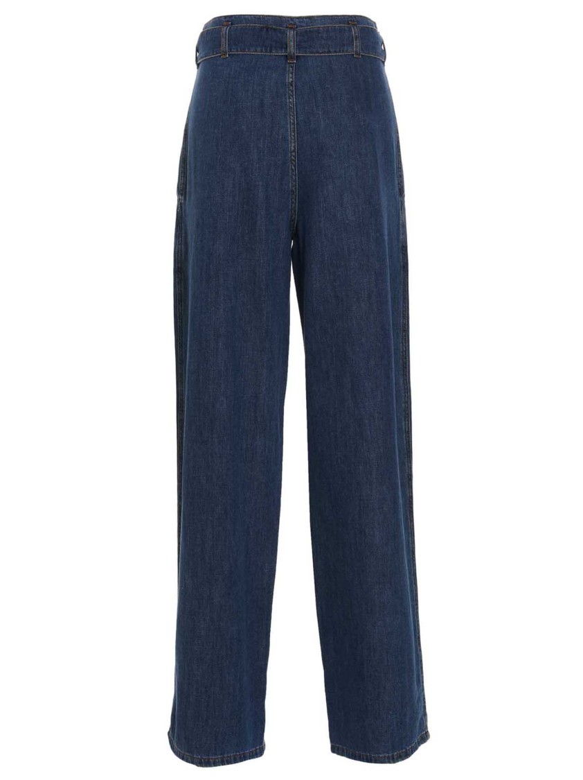 Philosophy Di Lorenzo Serafini Philosophy Jeans With Front Pleats In Blue