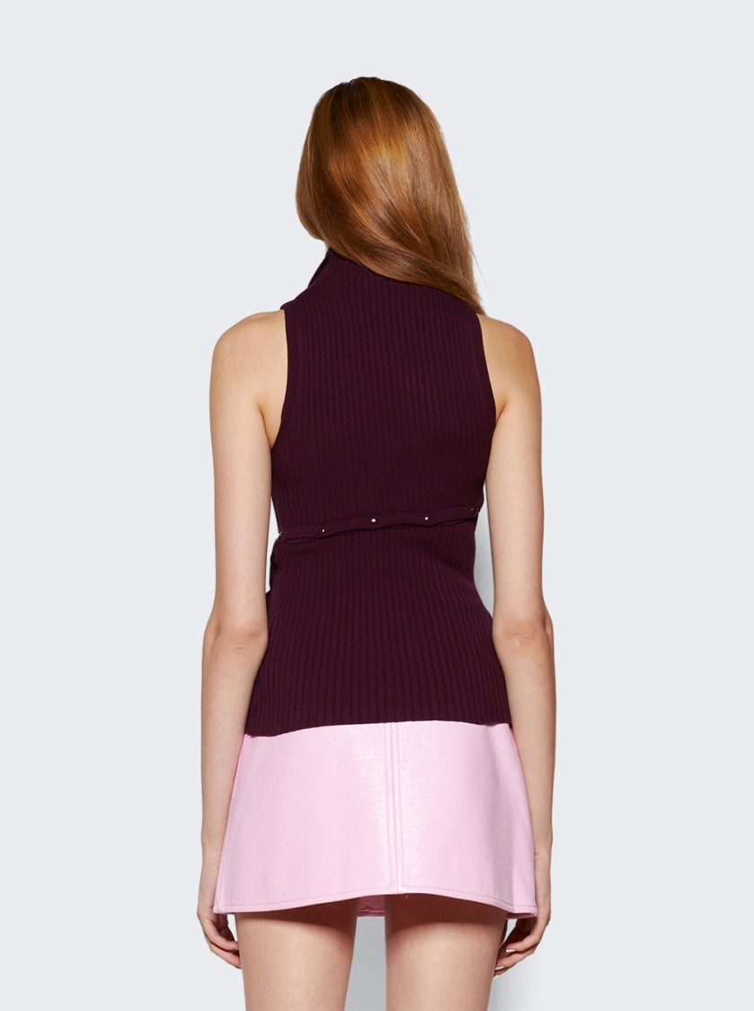 Shop Courrèges Multistyling Rib Knit Top