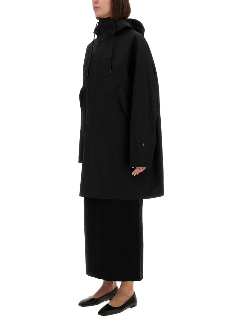 Lemaire Waterproof Jacket With Hood In Black