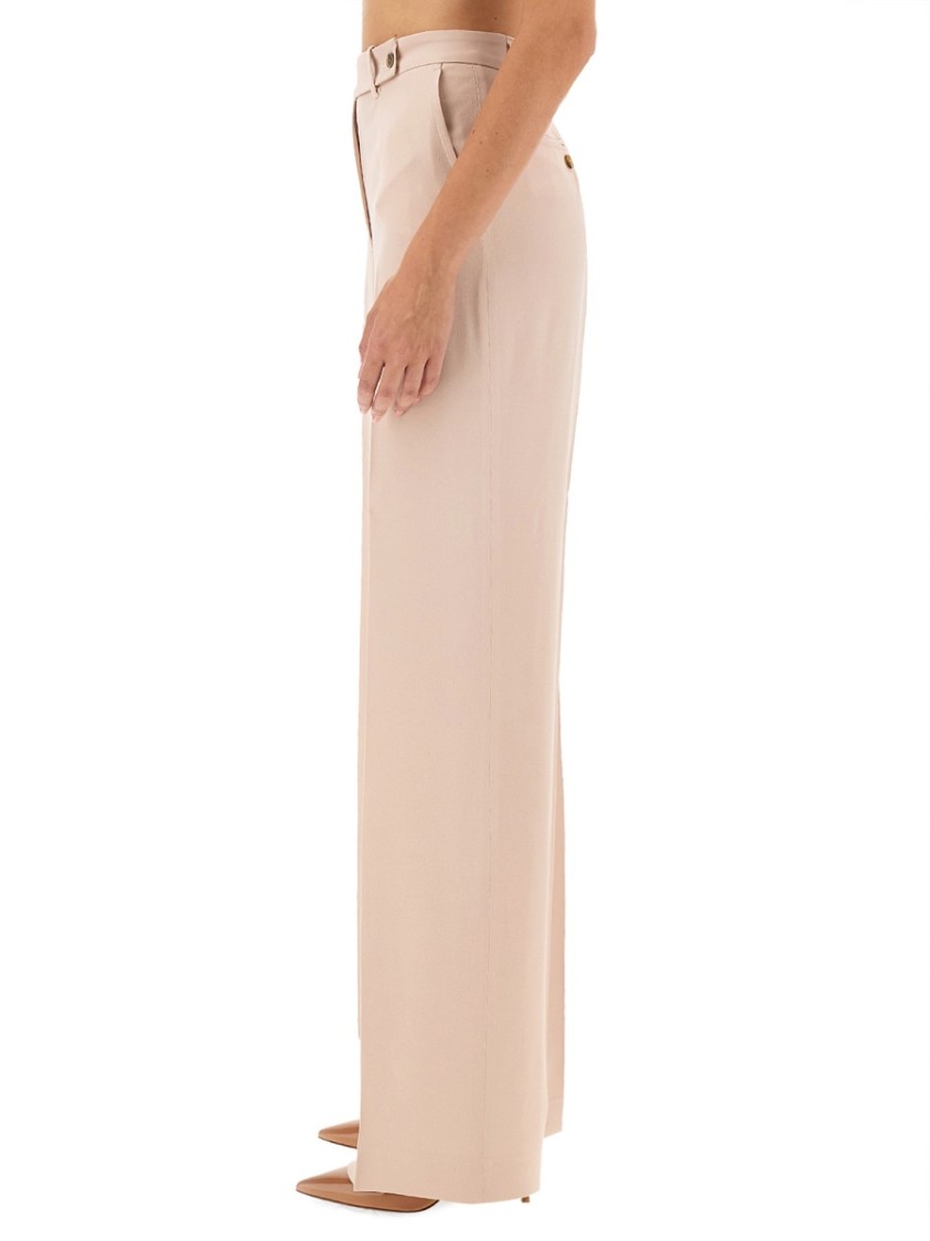 Shop Kiton Satin Pants In Pink