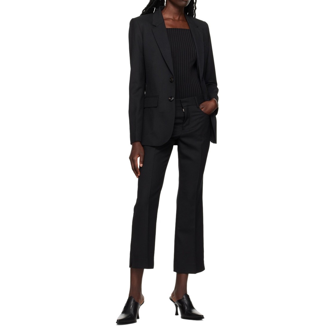 Ami Alexandre Mattiussi Ami Tailored Two-button Blazer Jacket In Black