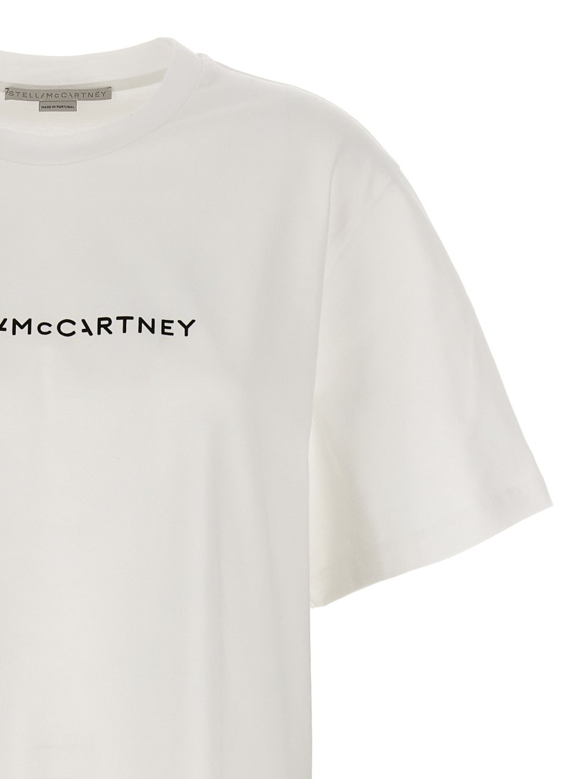 Stella Mccartney Womens Ivory Iconic Logo-print Cotton-jersey T-shirt