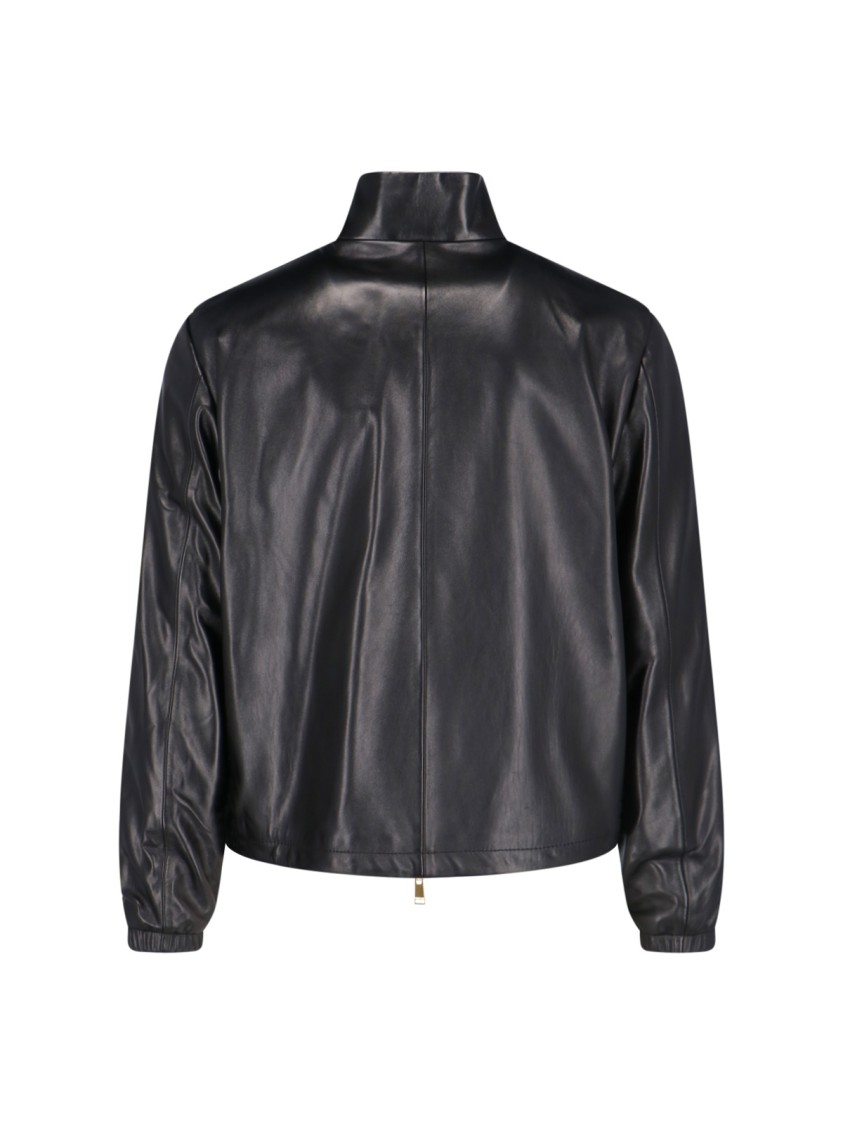 Versace Jacket High Collar Elastic Cuffs