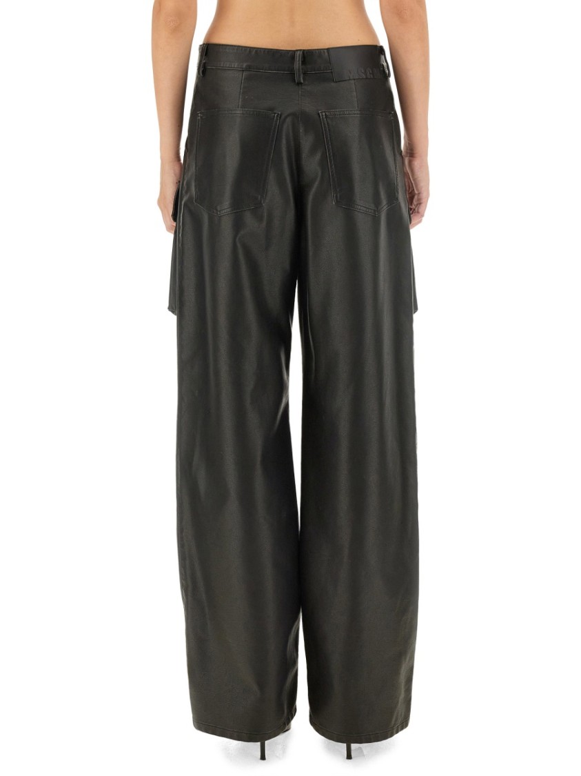 Shop Msgm Cargo Pants In Black