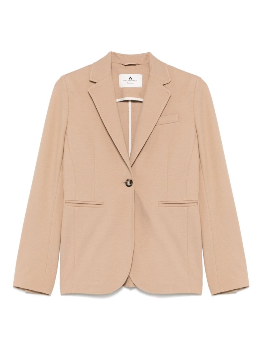 Peuterey Tailored Beige Blazer With Notch Lapel
