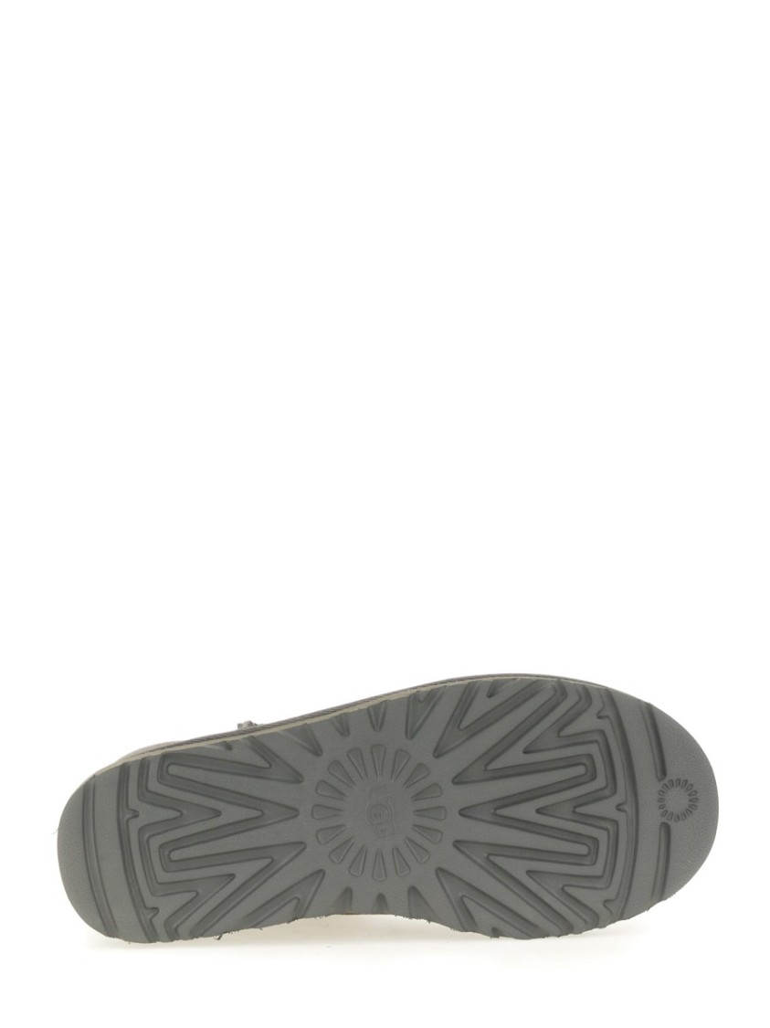 Ugg 10mm Mini Classic Ii Shearling Boots In Gray