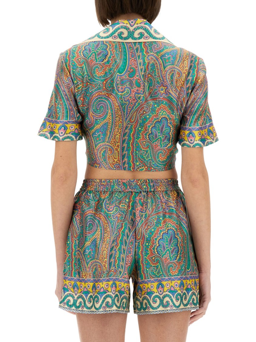 Etro Paisley Shirt In Multicolor