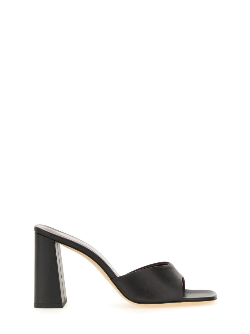 Staud Open-toe Slip-on Sandals In Black