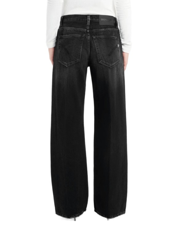 デニム・ジーパン DONDUP Woman Jeans Black DP514DSE249DDL6 999 Dondup Wide Leg Black Jeans in Black | THE LIST