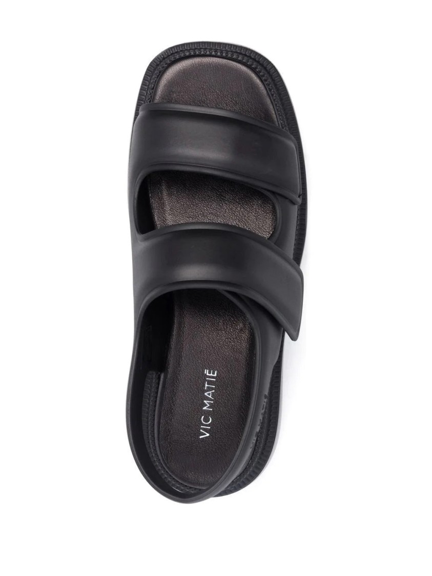 Vic Matie Vic Matié Casual Open Sandals With Chunky Eva Sole In Black