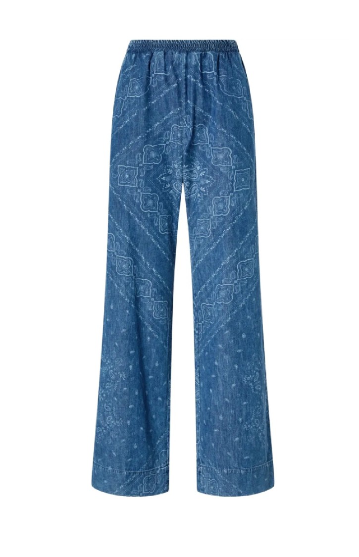 Pinko Wide-leg Trousers With Elastic Waistband