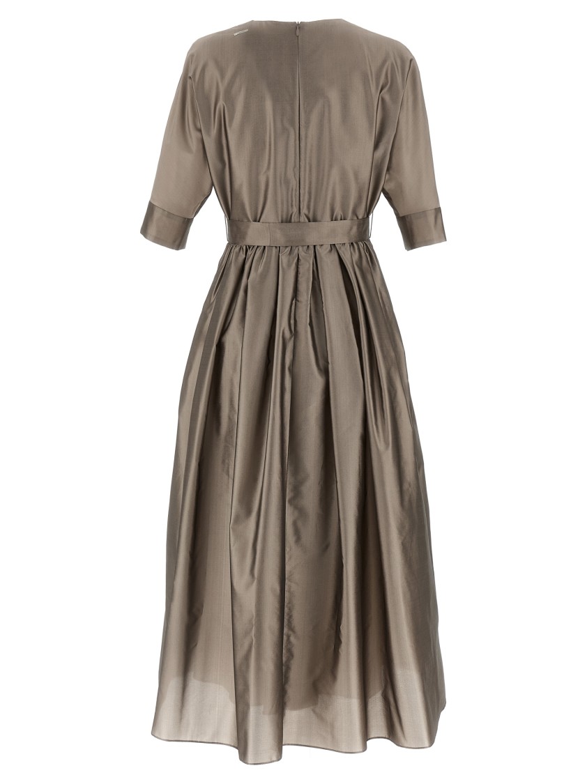 Max Mara 'viola' Dress In Gray