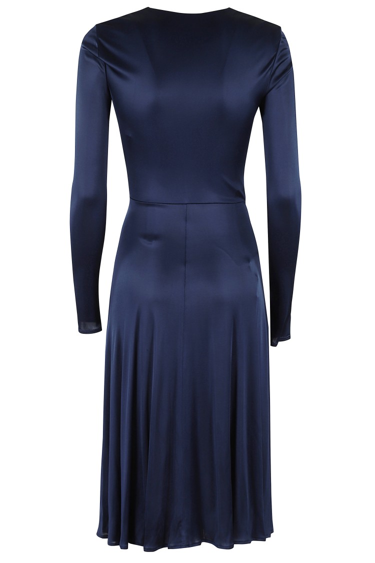 Elisabetta Franchi Draped Evening Dress In Black