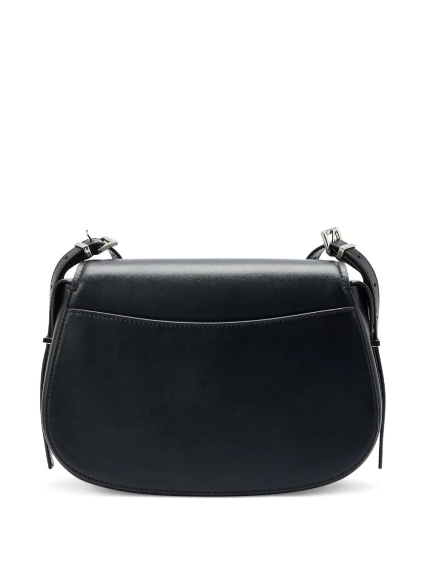 Michael Kors Md Flap Messenger In Black