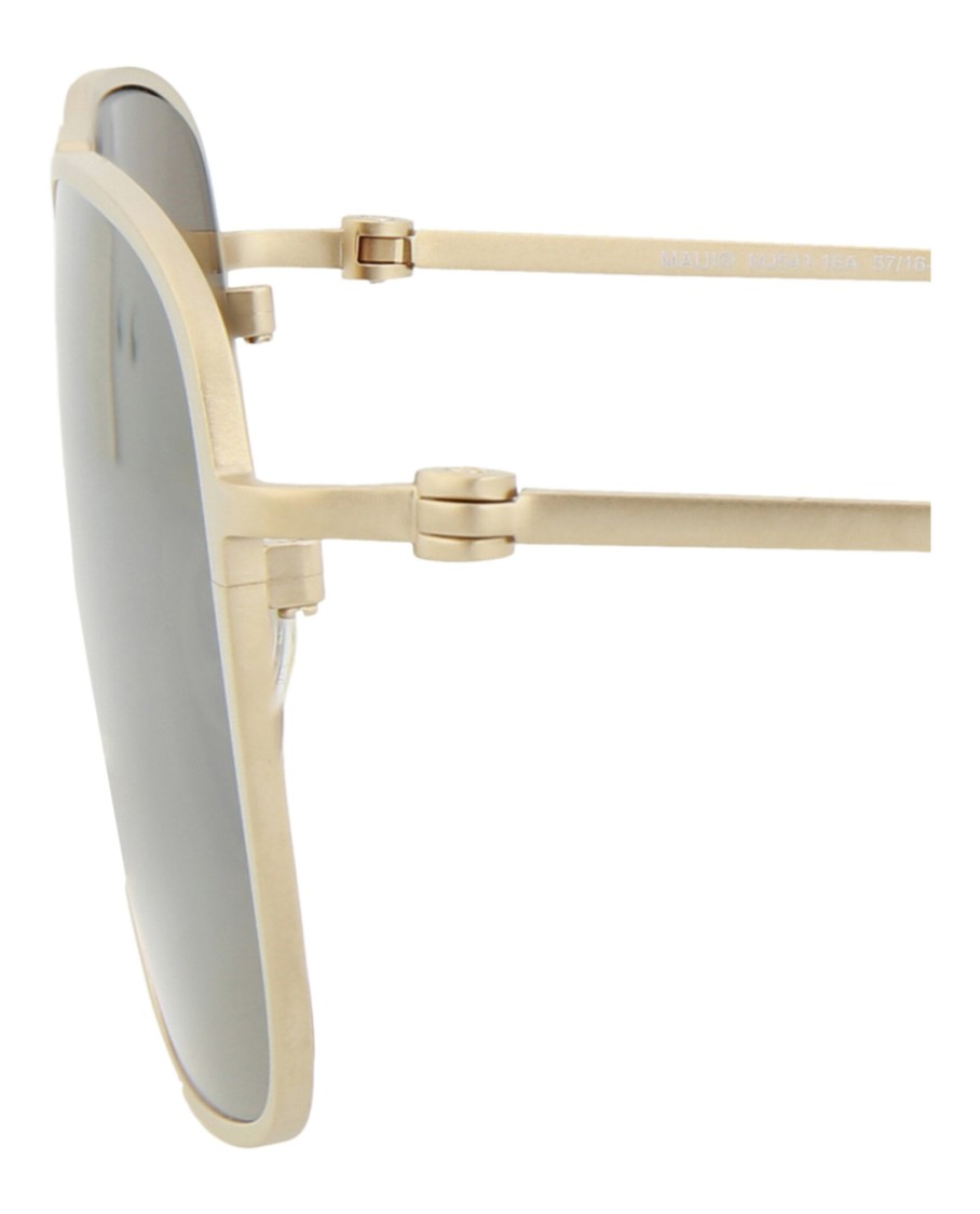 Maui Jim Aviator-frame Titanium Sunglasses In Neutral