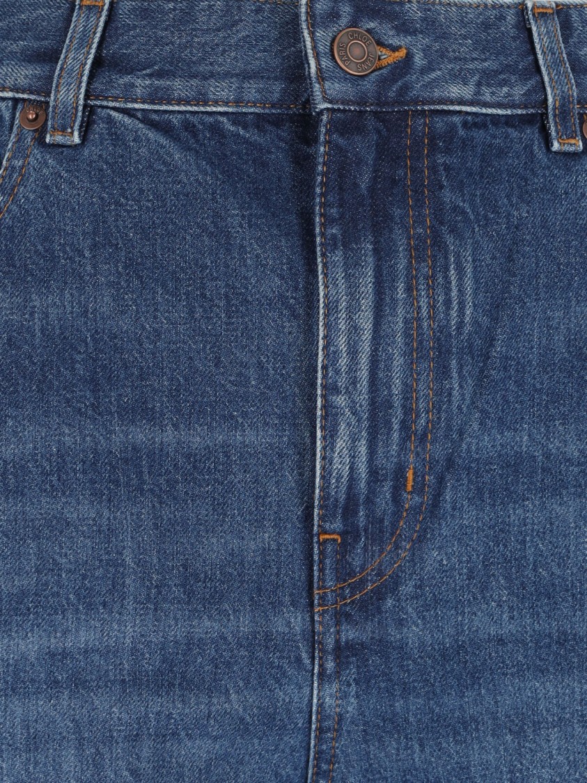 Shop Chloé Palazzo Jeans – Blue
