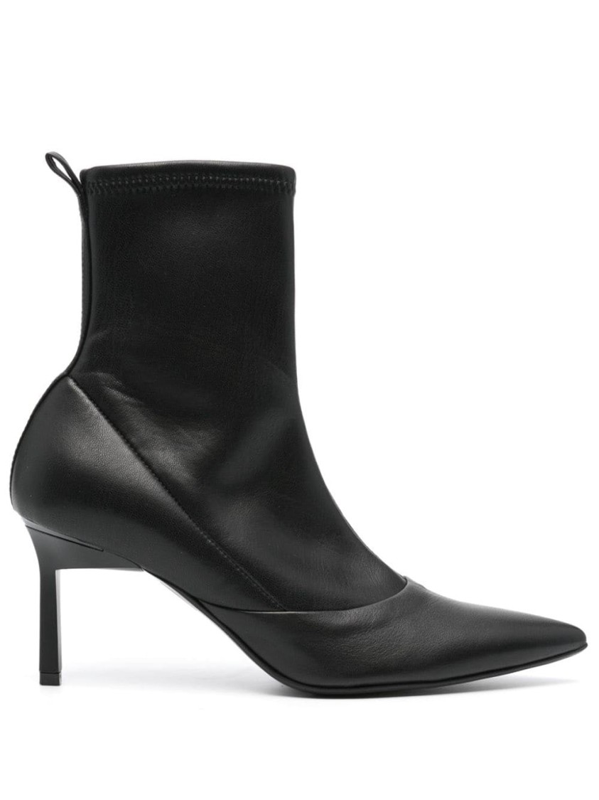 Calvin Klein Geo Stil Stretch Ankle Boot In Black