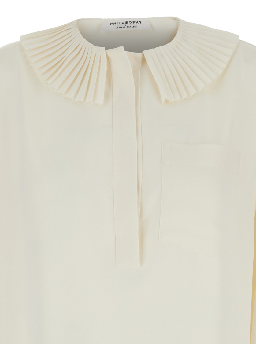 PHILOSOPHY DI LORENZO SERAFINI PHILOSOPHY DI LORENZO SERAFINI WHITE OVERSIZED SHIRT