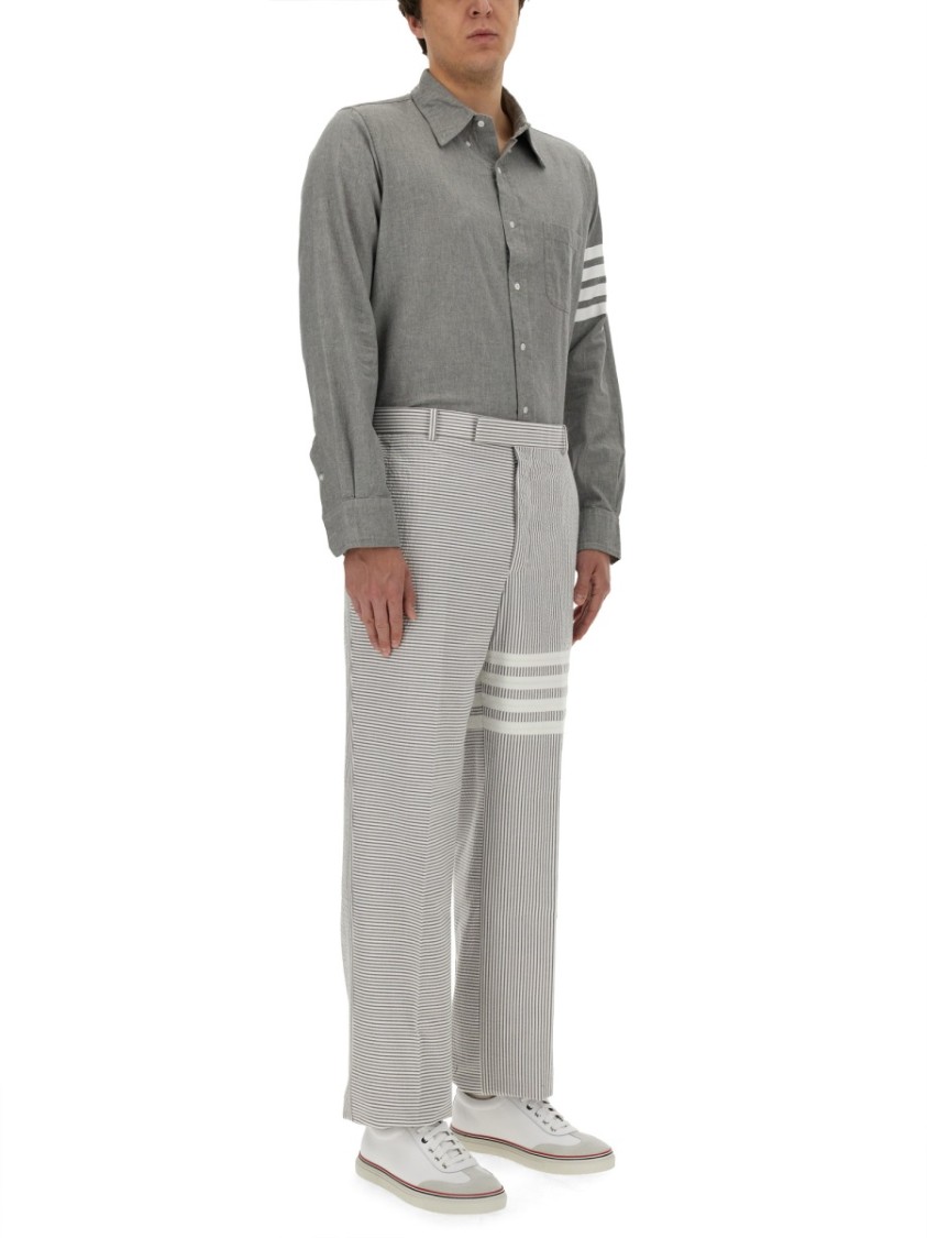 Thom Browne Chemise Ample En Coton In Grey