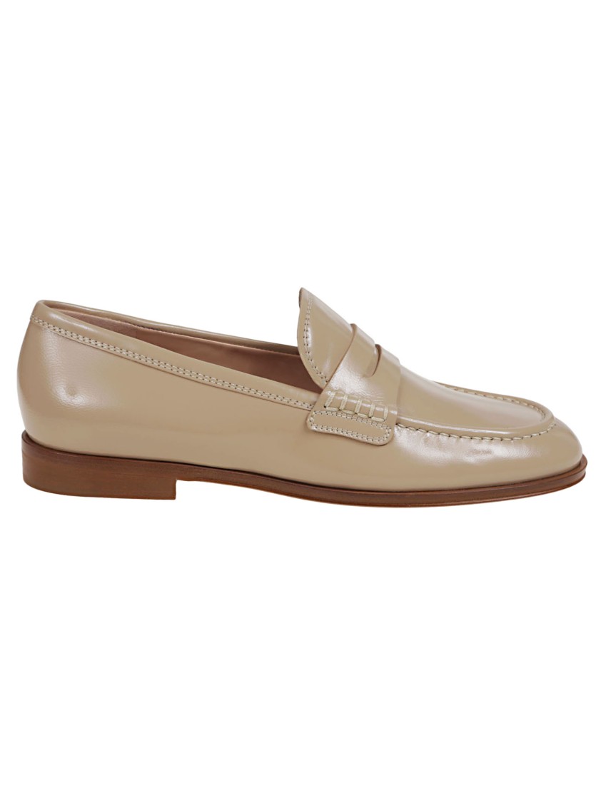 Gianvito Rossi Georgie Moccasin In Super Soft Leather In Neutrals