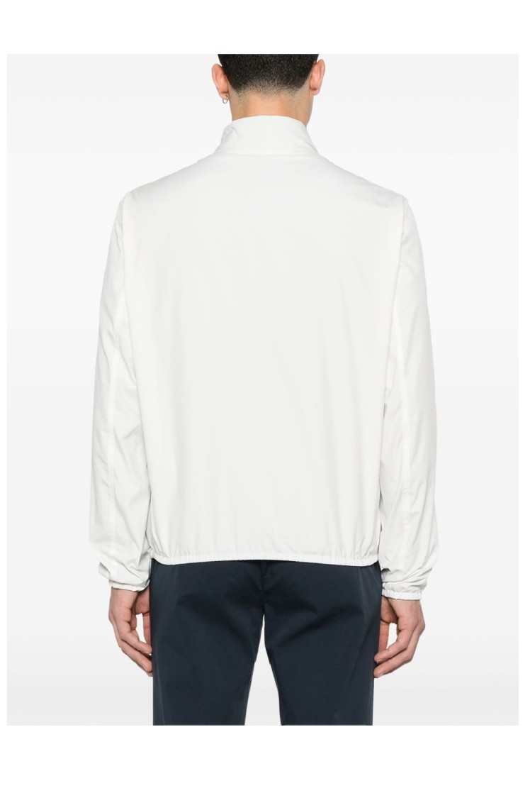 Herno Reversible Nylon And Cotton Jacket With Double Slider Zip Closure