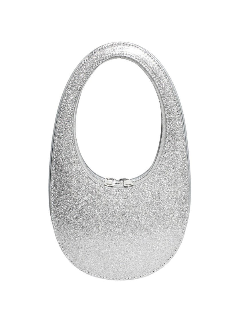 Coperni Glitter Mini Swipe Bag Silver