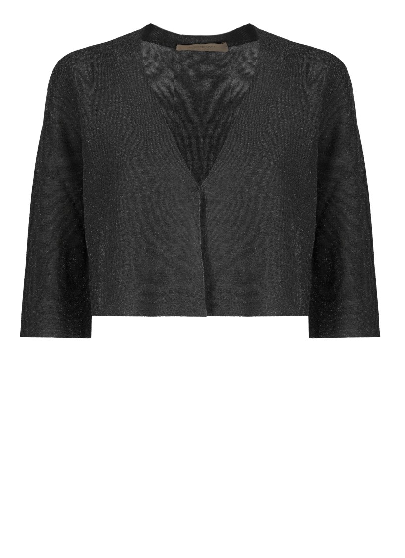 D Exterior D. Exterior Black Viscose Cardigan