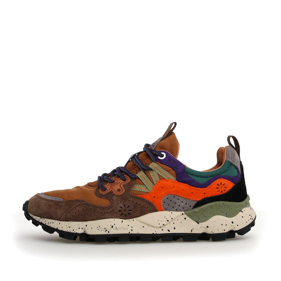 Flower Mountain Yamano 3 Sneakers With Suede And Fabric Blend In Multicolor