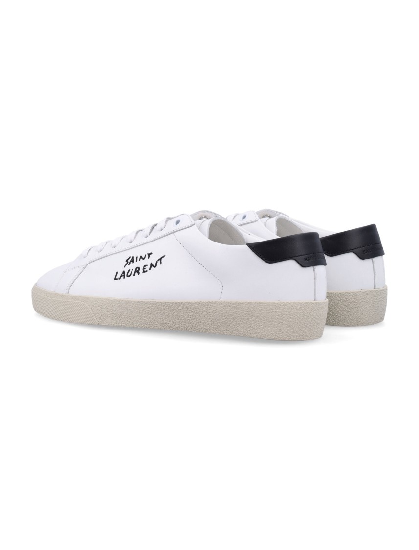 Shop Saint Laurent Sl06 Sneakers In White