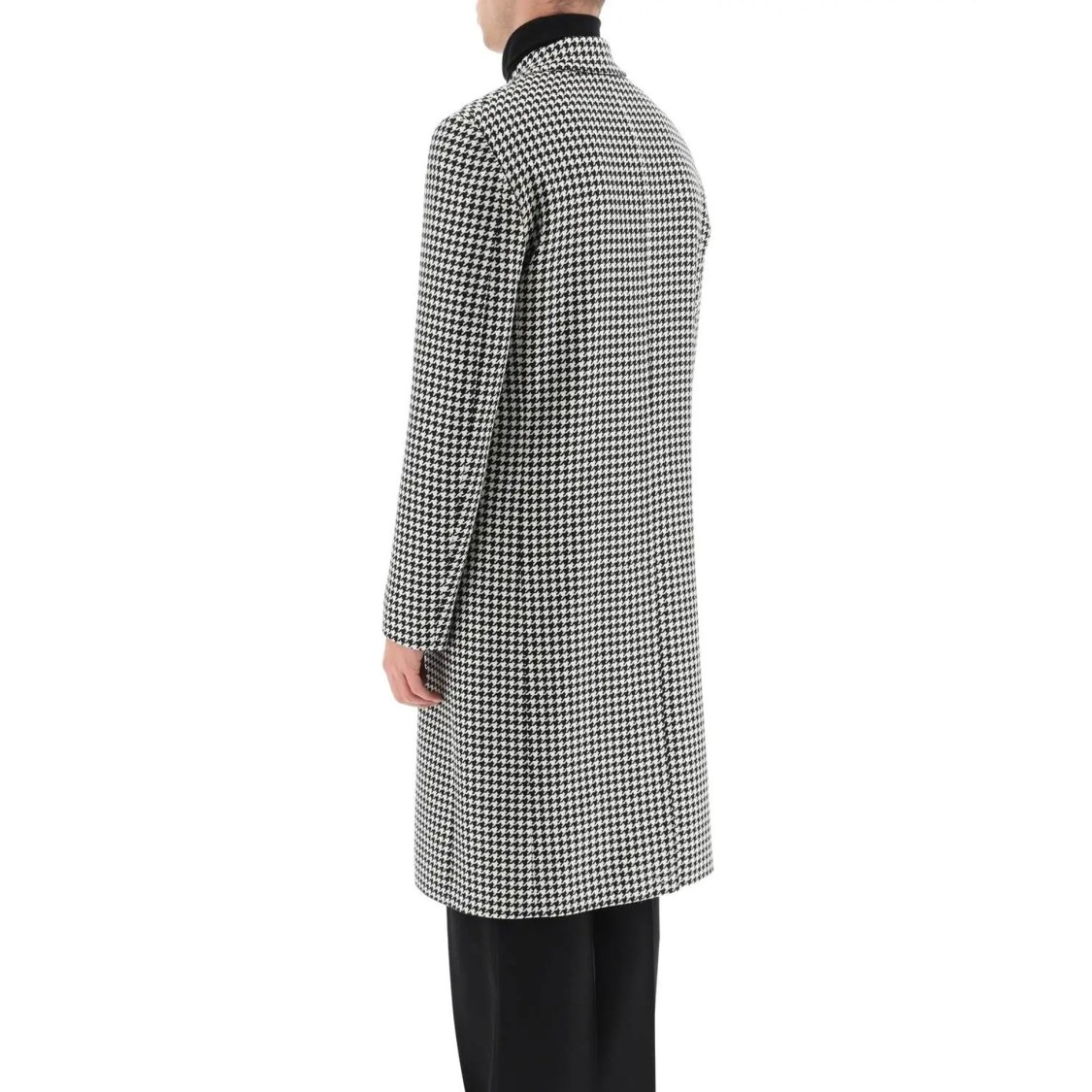 Alexander Mcqueen Houndstooth Single-breasted Coat