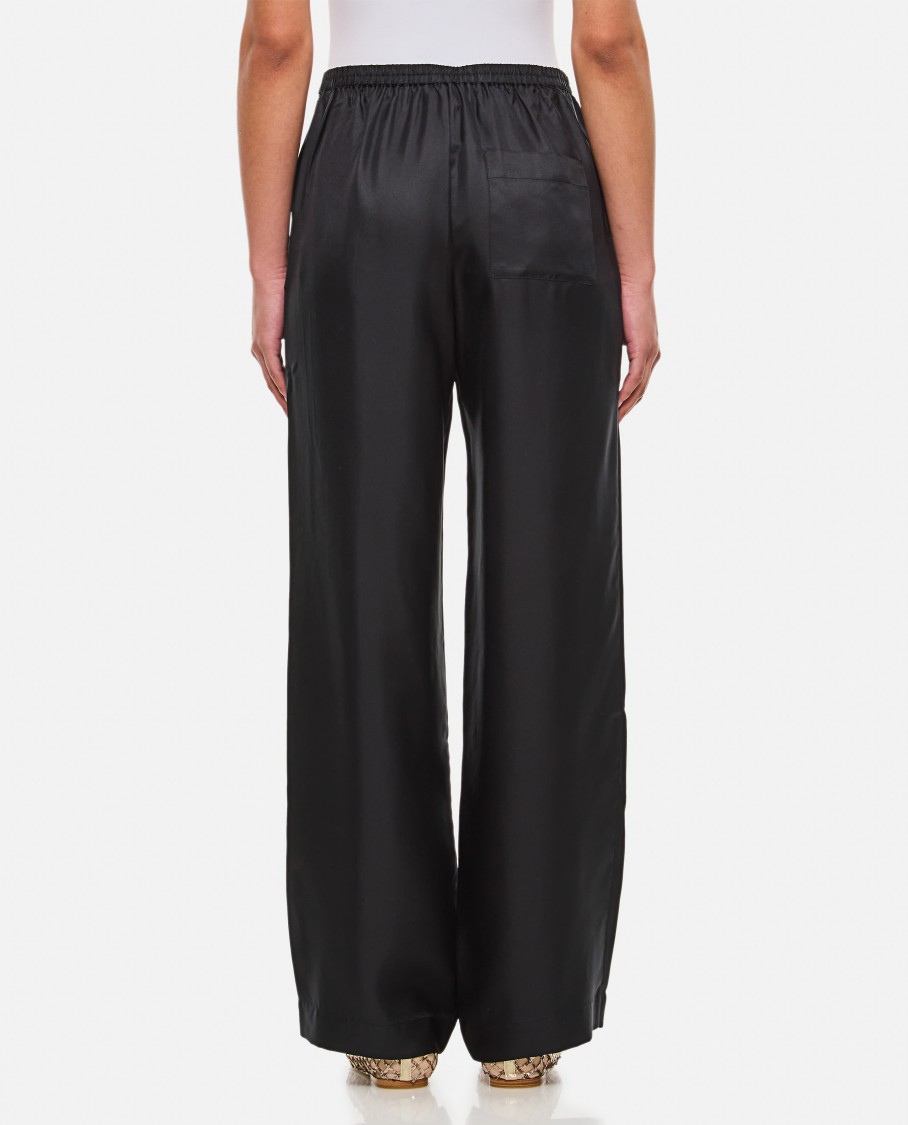 Shop Loulou Studio Black Straight Pants