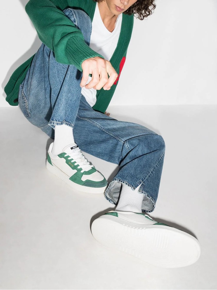 Axel Arigato Sneaker Perforated Detailing Flat Sole In Green