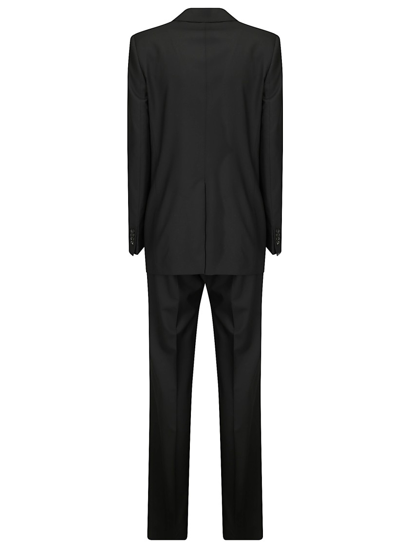 Tagliatore Tailored Wool And Silk Blend Suit In Black