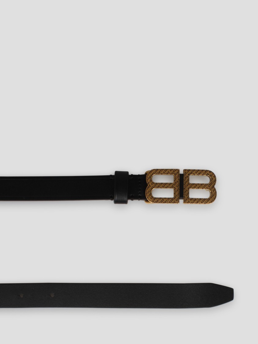 Balenciaga Bb Hourglass Belt In Black