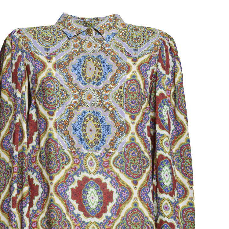 オールインワン・サロペット Etro Multicolored Viscose Shirt Dress Medallion Print Etro Multicolored Viscose Shirt Dress Medallion Print | THE LIST